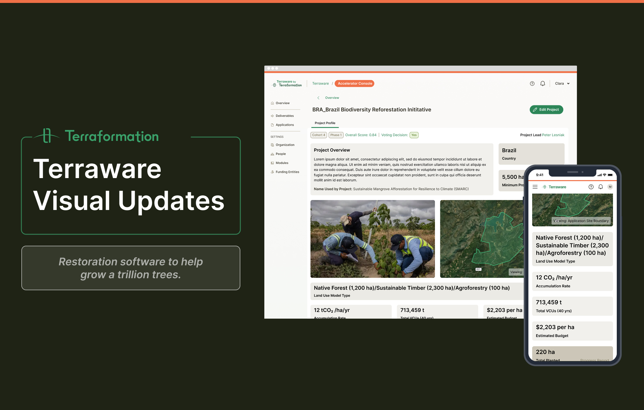 Terraware visual updates overview